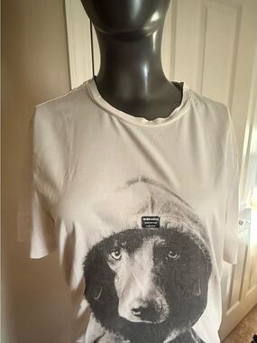 G-Star White Graphic Dog Hoodie Tee